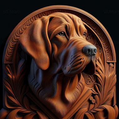 3D model Bavarian Mountain Hound dog (STL)